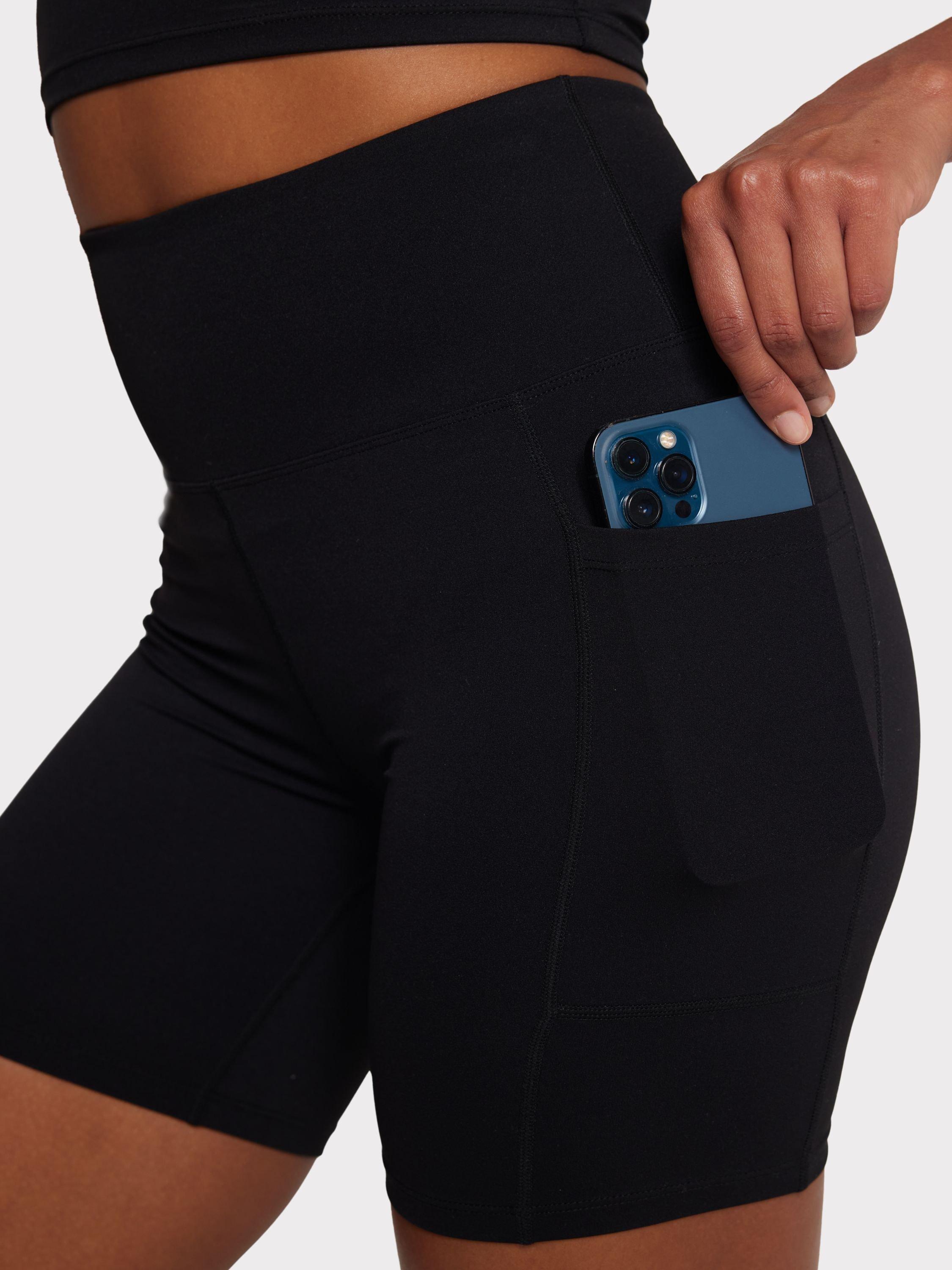 Product image 2 of 6, which shows Chelsea Peers Stretch Bike Shorts, Black, 6