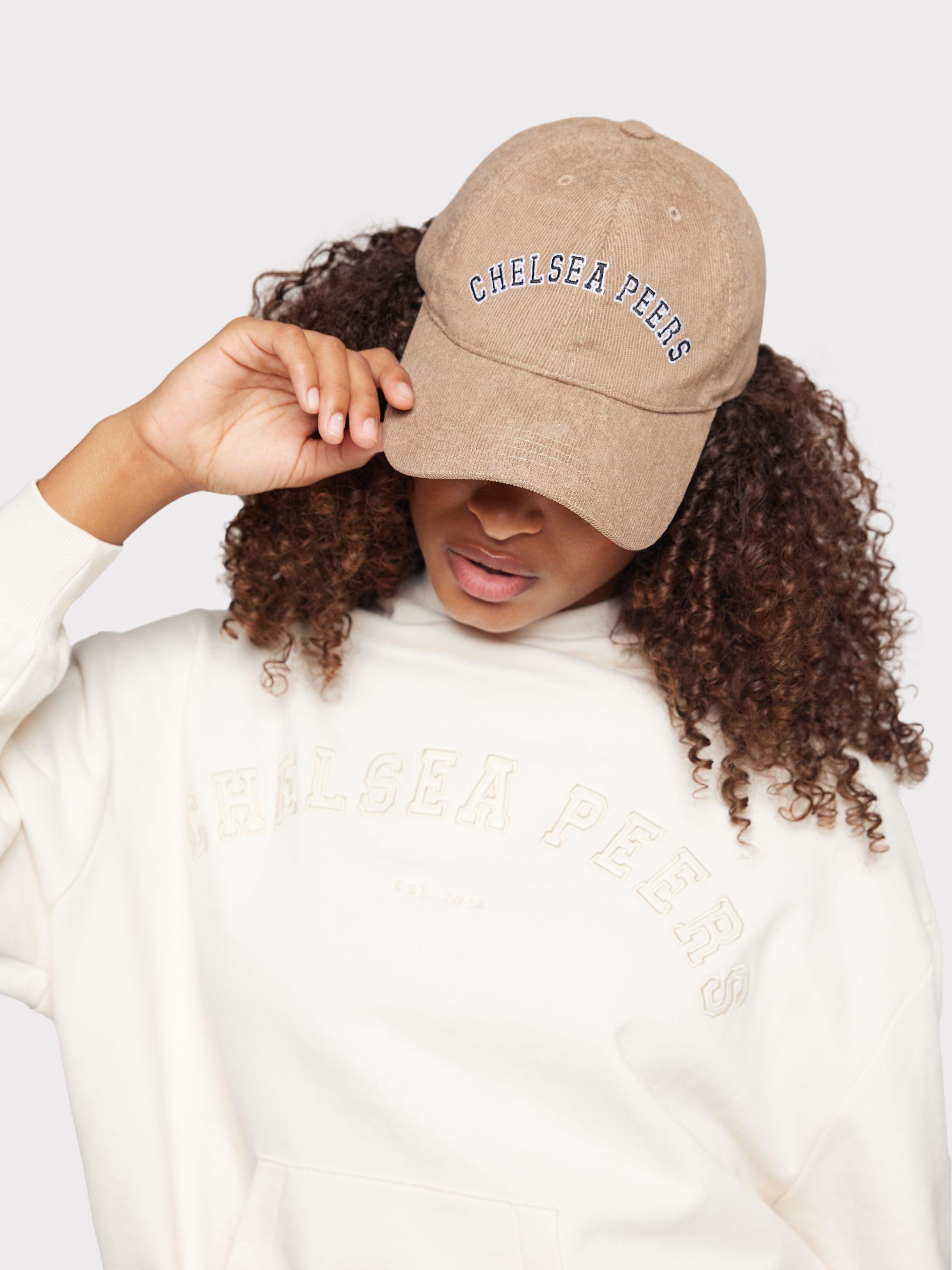 Chelsea Peers GOTS Organic Cotton Logo Hoodie, Off White, 6