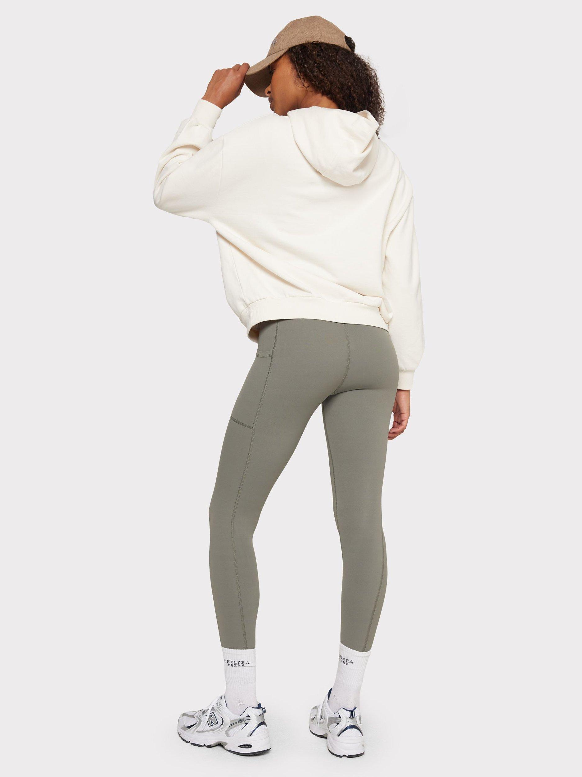 Chelsea Peers GOTS Organic Cotton Logo Hoodie, Off White, 6