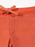 Little Green Radicals Baby Organic Cotton Marl Comfy Jogger Shorts, Walnut Solid, Walnut Solid