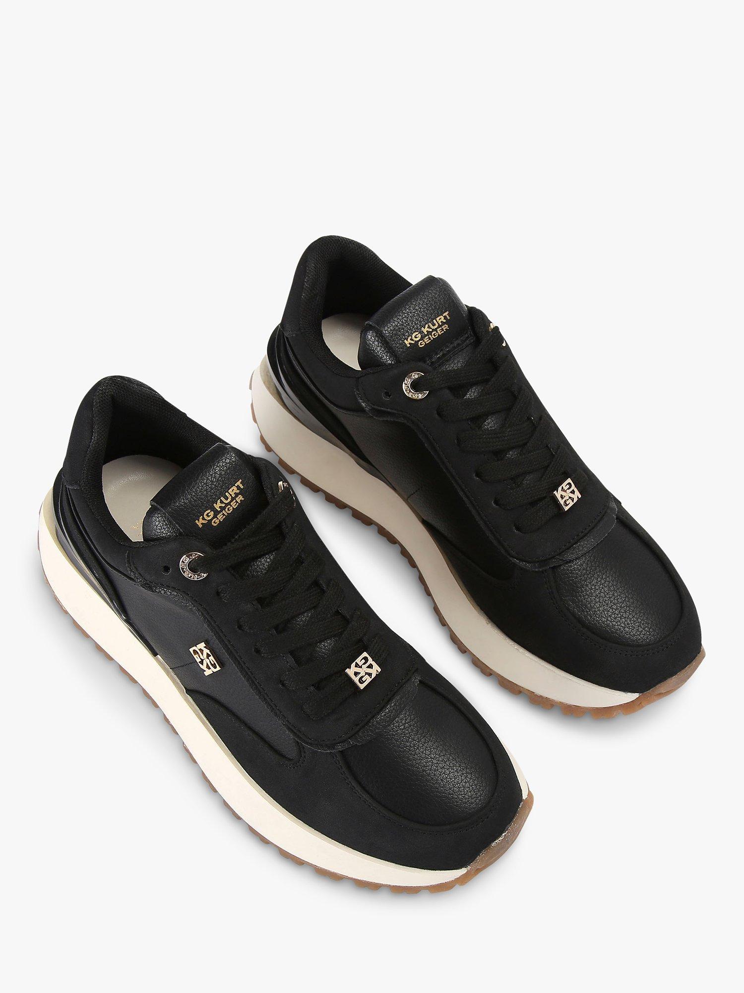 Product image 2 of 5, which shows KG Kurt Geiger Louisa Chunky Sole Trainers, Black, 3