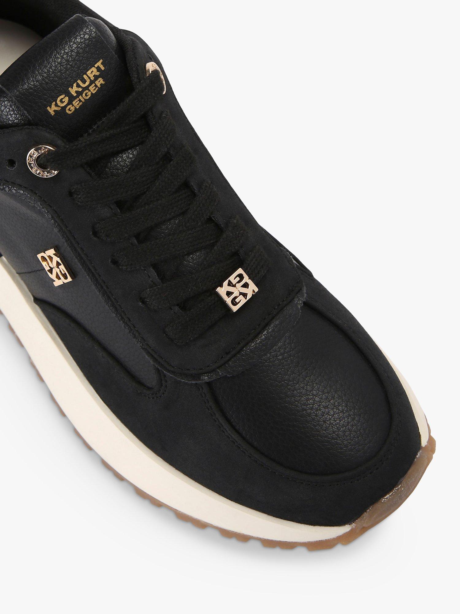 Product image 4 of 5, which shows KG Kurt Geiger Louisa Chunky Sole Trainers, Black, 3