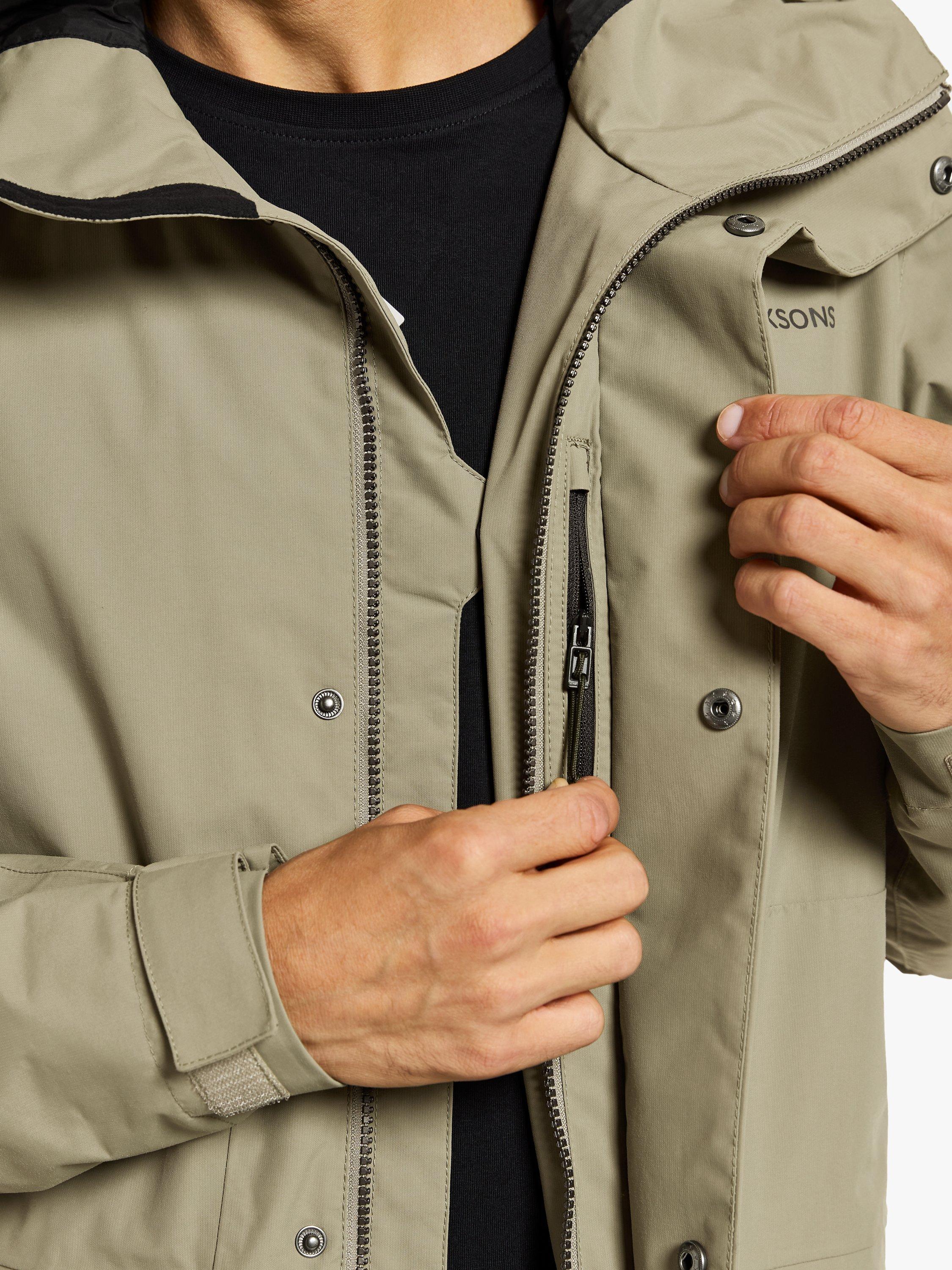 Product image 6 of 10, which shows Didriksons Andreas Waterproof Parka, Mistel Green, S