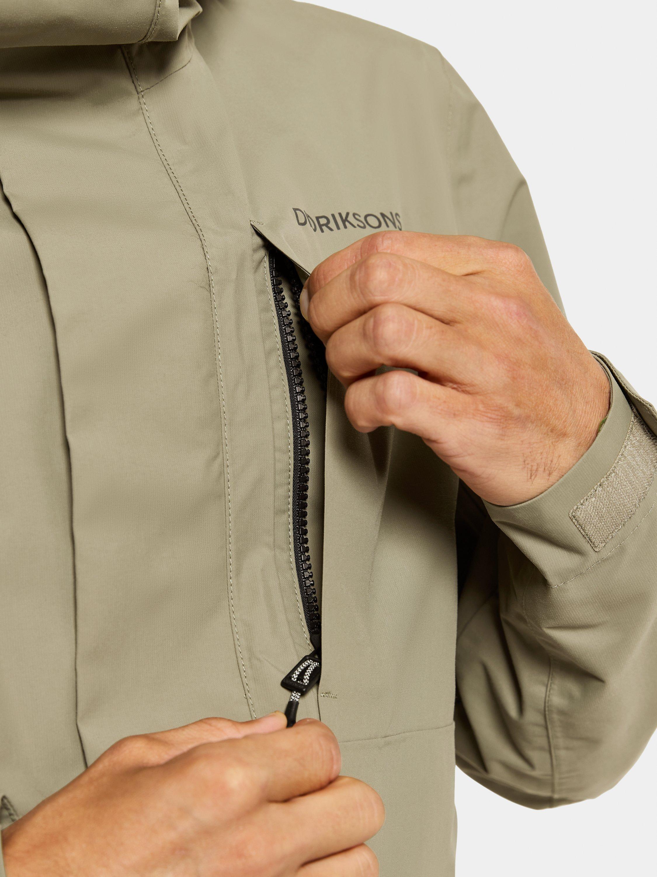 Product image 8 of 10, which shows Didriksons Andreas Waterproof Parka, Mistel Green, S
