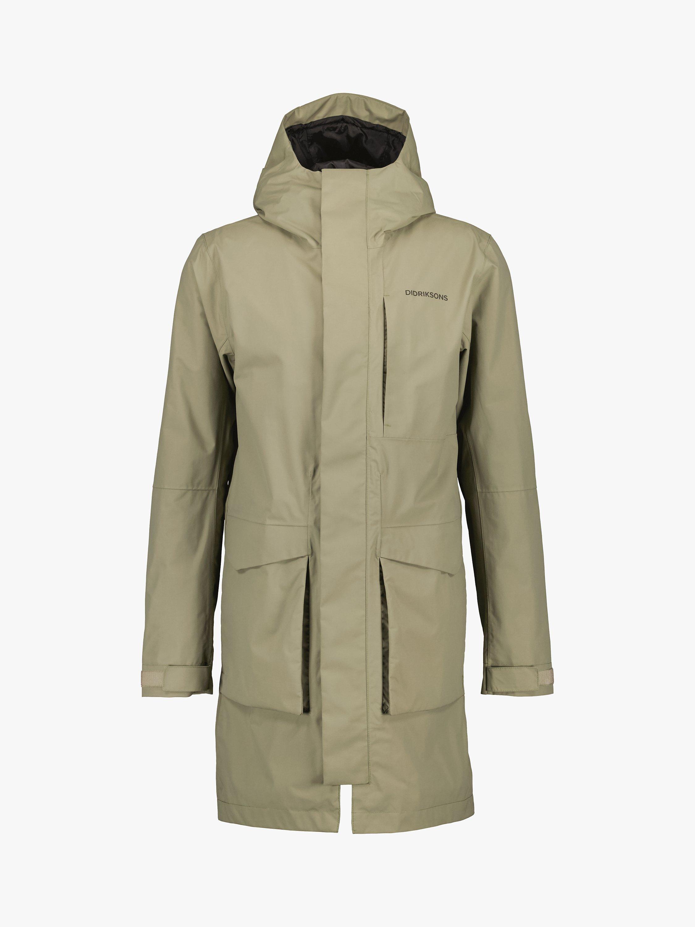 Product image 9 of 10, which shows Didriksons Andreas Waterproof Parka, Mistel Green, S
