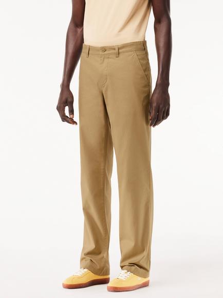 Lacoste Core Essential Cotton Twill Chinos, Brown, Brown