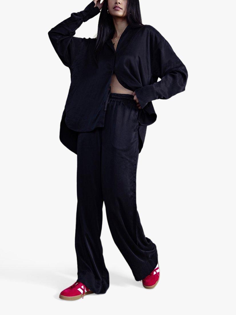 Life of ease Charlie Wide Leg Joggers, Panther