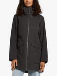 Didriksons Folka Mid Length Parka Jacket, Black