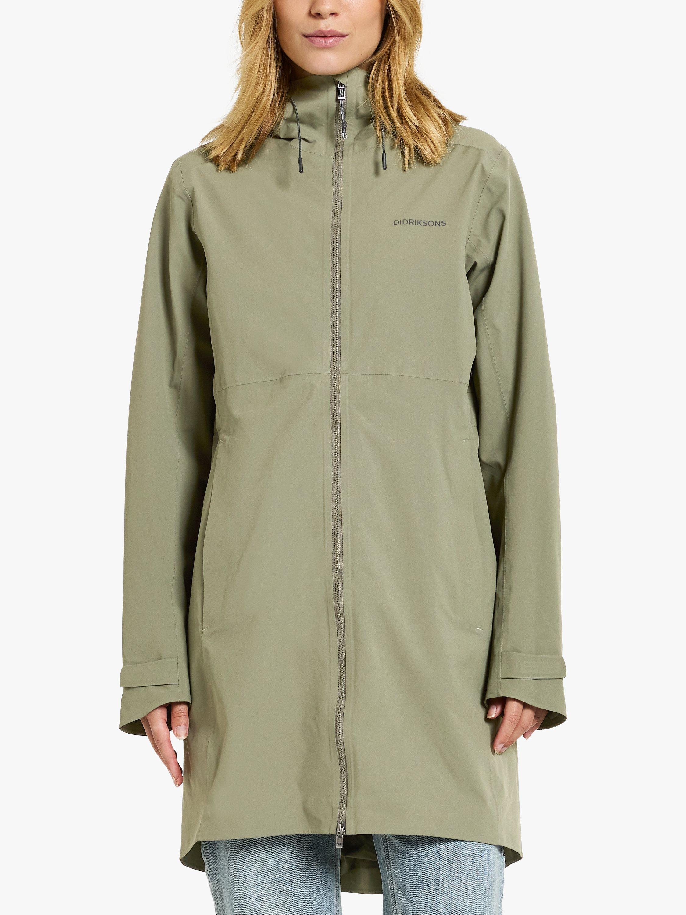 Didriksons Bea Parka Jacket, Dusty Olive, 6