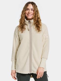 Didriksons Sally Thermal Fleece Jacket, White Foam
