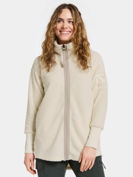 Didriksons Sally Thermal Fleece Jacket, White Foam