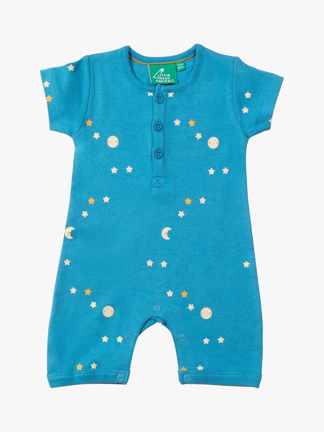 Little Green Radicals Baby Organic Cotton Dawn Summer Romper, Multi