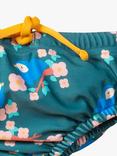 Little Green Radicals Baby Bluebirds UPF 50+ Reusable Swim Nappy, Multi