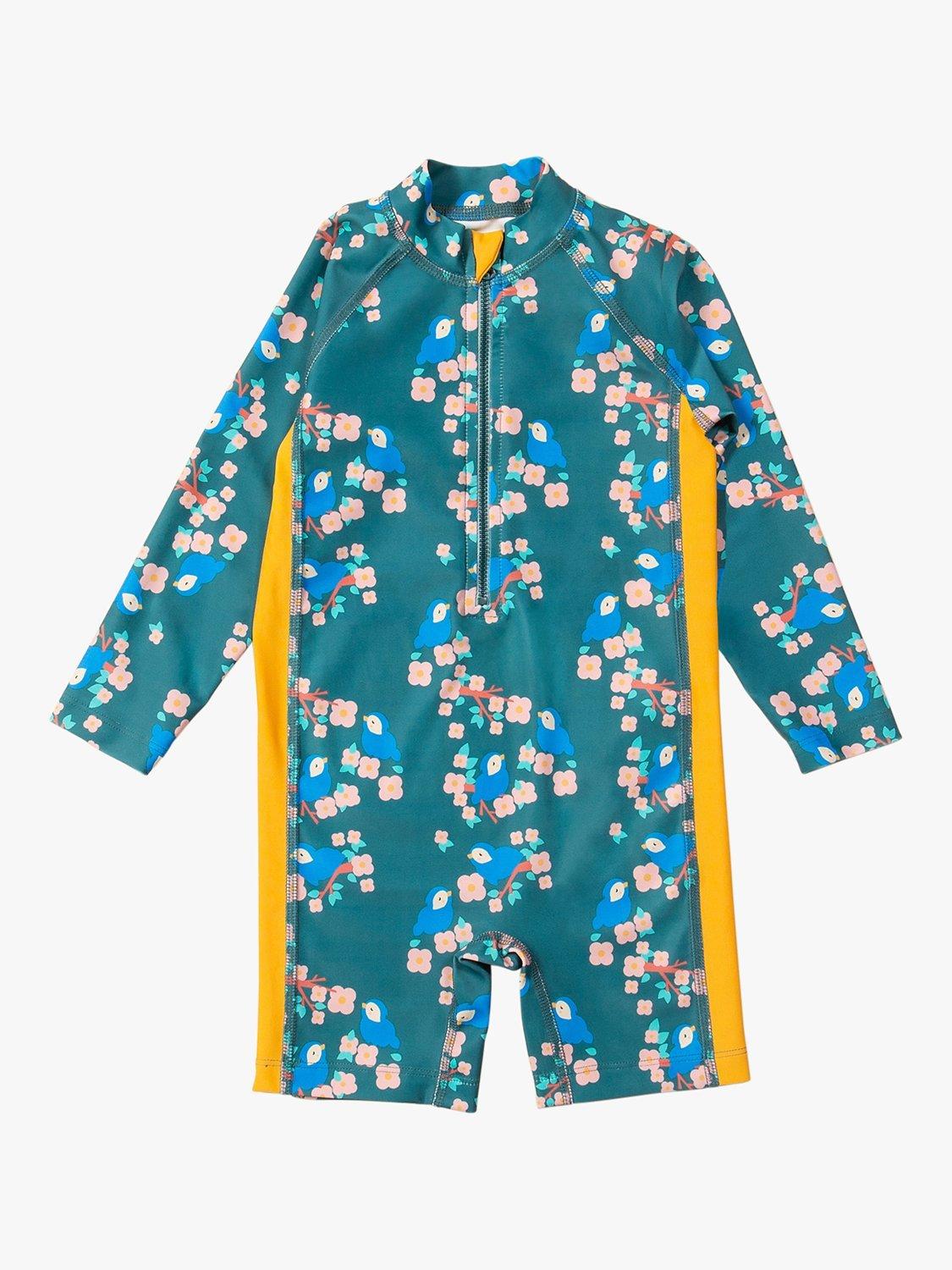 Little Green Radicals Baby Bluebirds UPF 50+ Sunsafe Sunsuit, Multi
