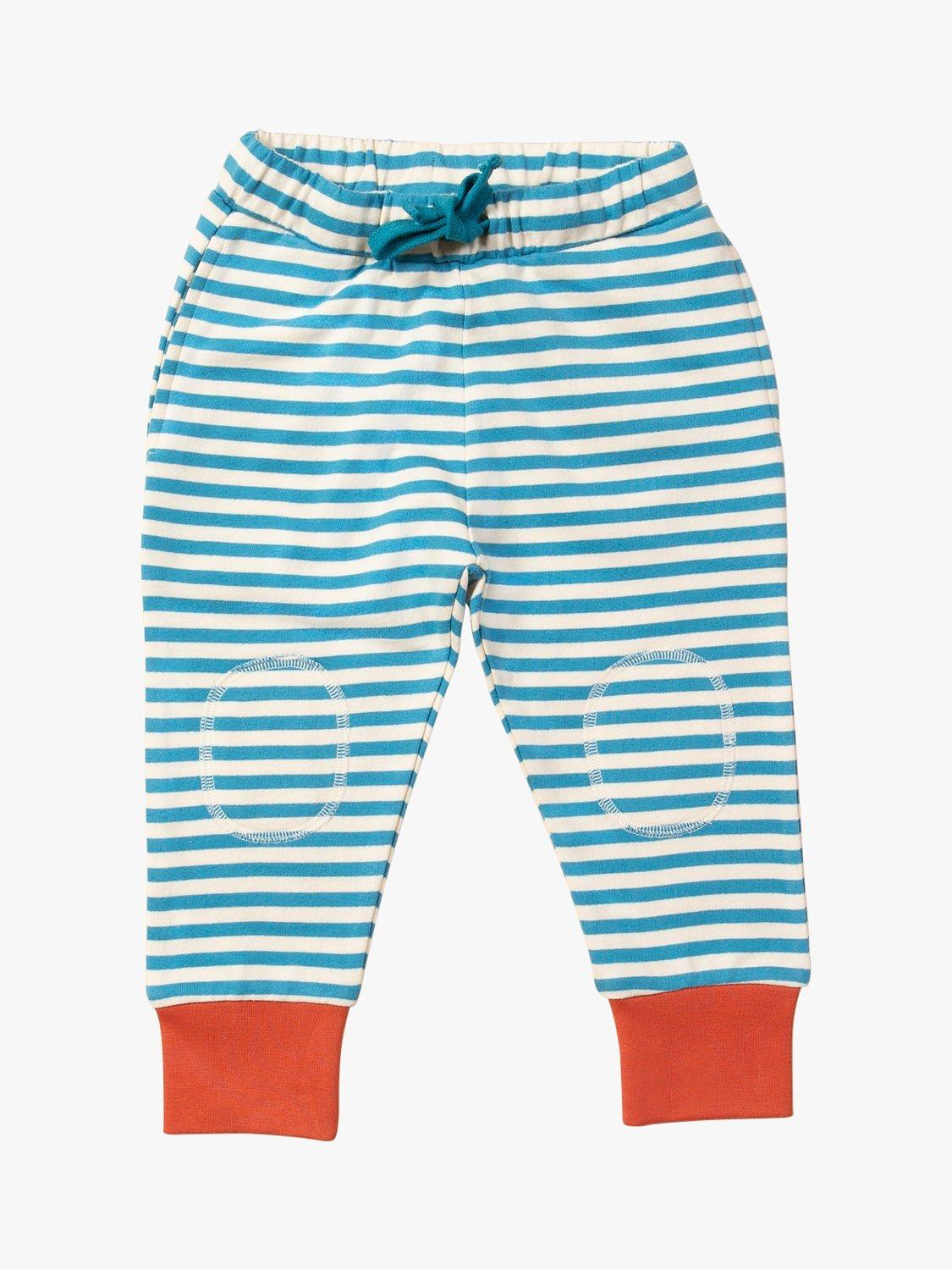 Little Green Radicals Baby Stripe Organic Cotton Comfy Joggers, Multi