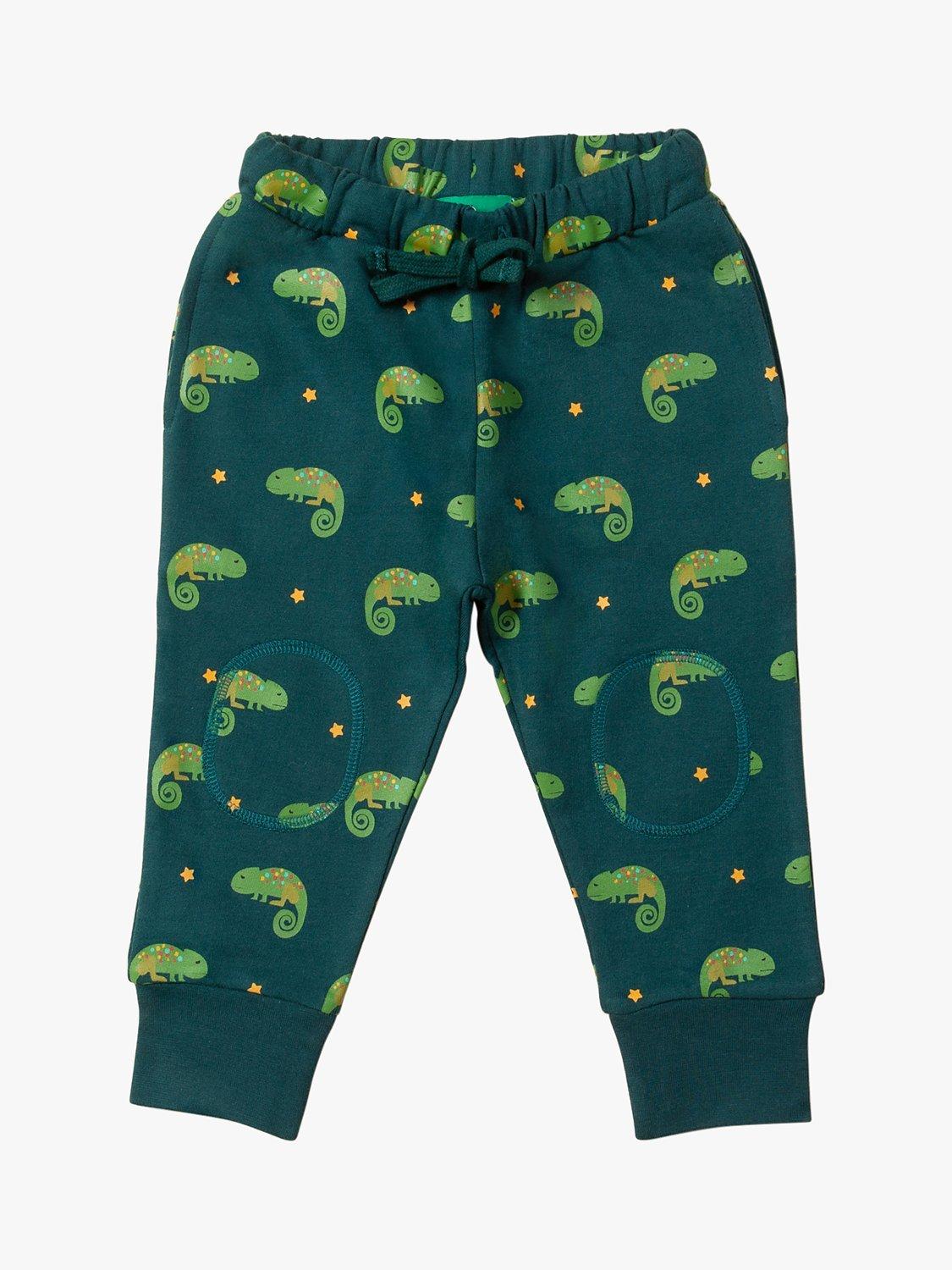 Little Green Radicals Baby Organic Cotton Little Lizard Comfy Joggers, Green