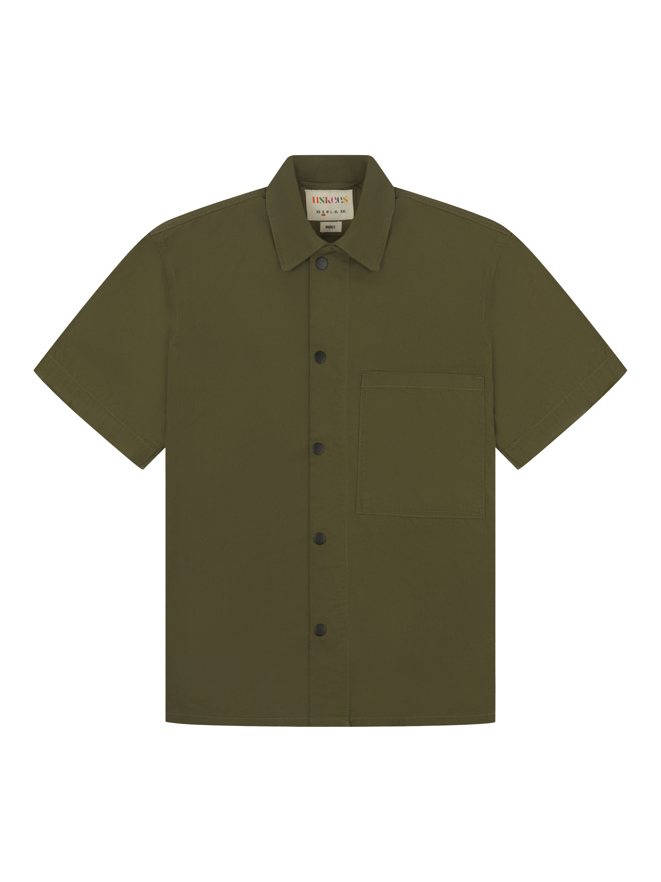 Uskees Short Sleeve Cotton Shirt, Olive