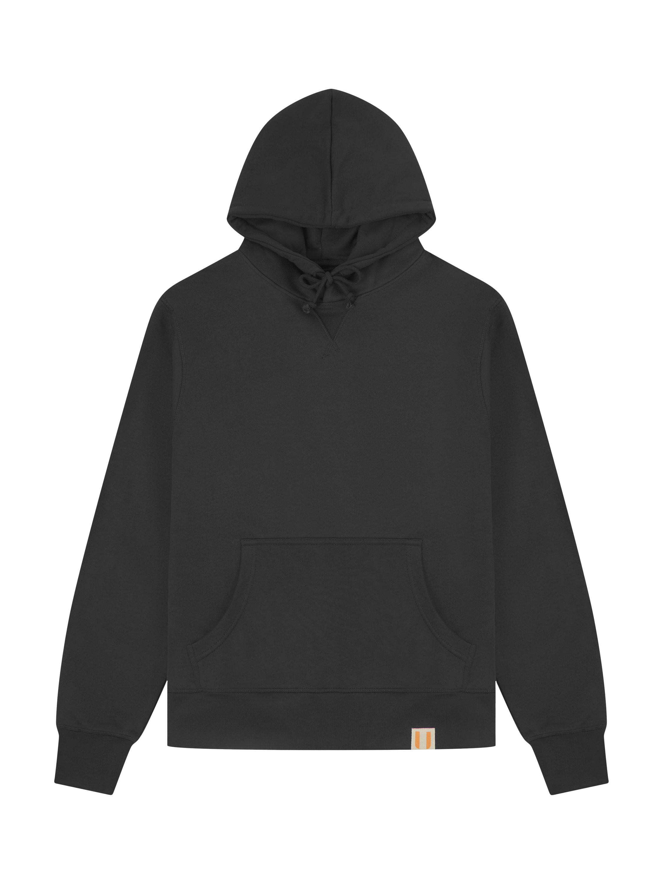 Uskees Organic Cotton Hoodie, Faded Black