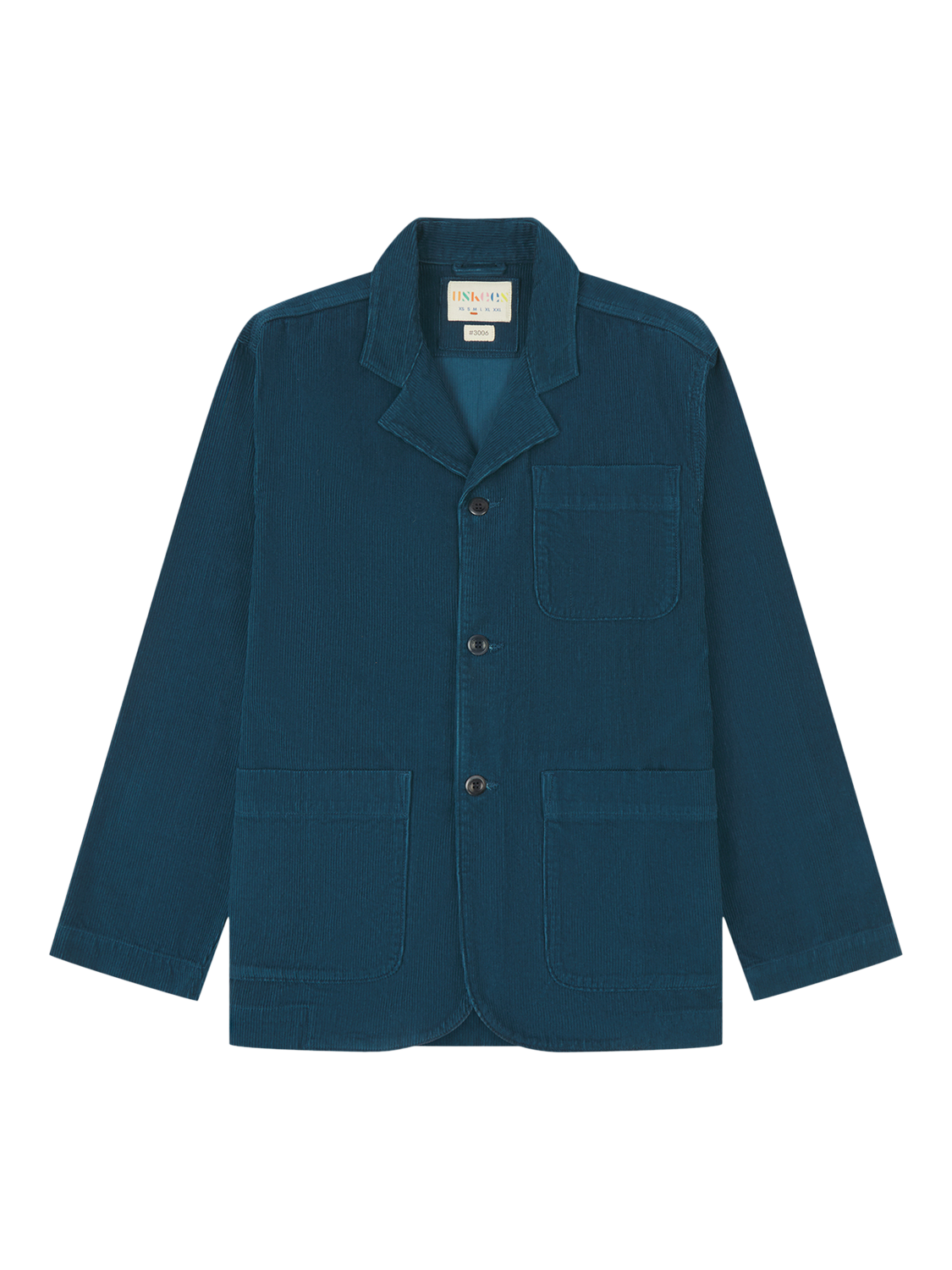 Uskees Organic Cord Blazer, Blue