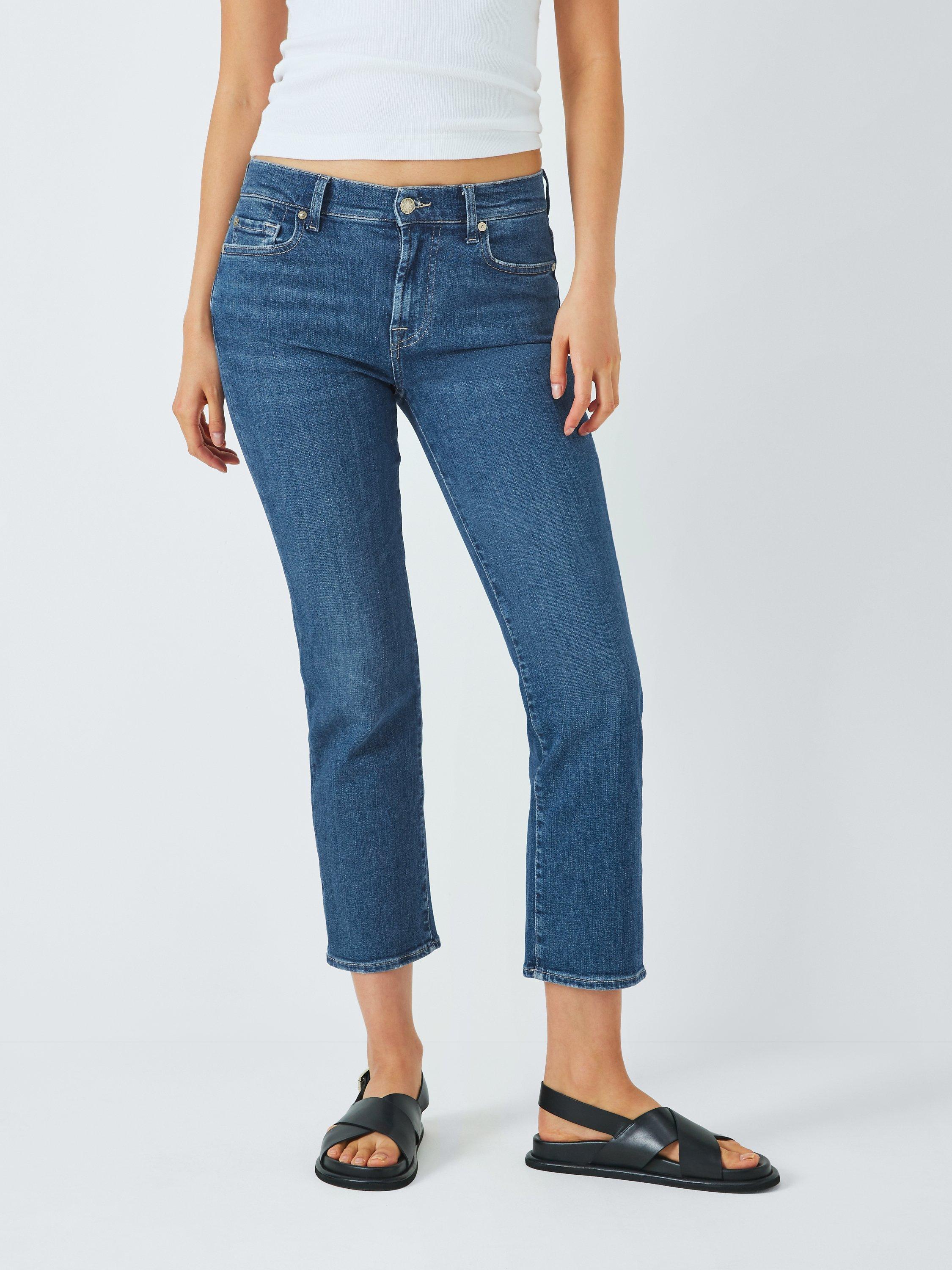 7 For All Mankind The Straight Cropped Jeans, Slim Illusion Saturday