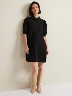 Phase Eight Claudia Swing Mini Dress, Black - view 2, Black