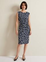 Phase Eight Sabrina Abstract Jersey Midi Dress, Multi