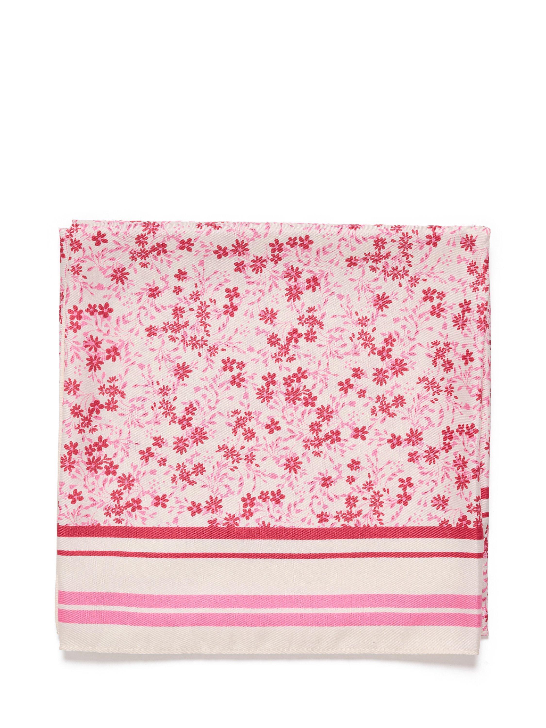 Part Two Namira Floral Square Scarf, Claret Red, One Size