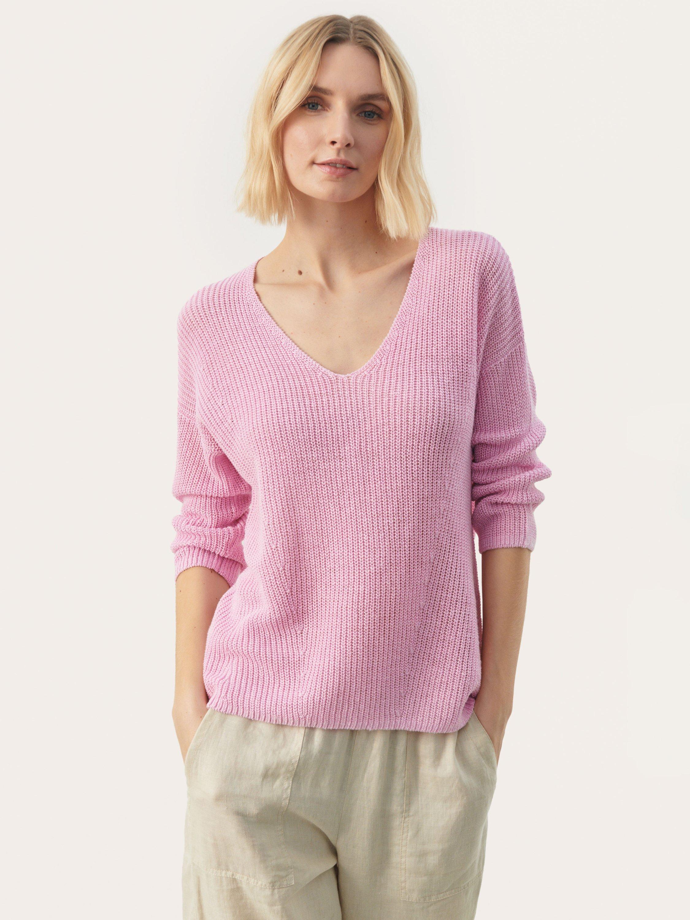 Part Two Etrona Linen Jumper, Pink Lavender