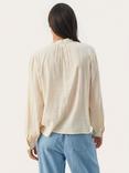 Part Two Epoke Tie Neck Long Sleeve Blouse, Sunlight Shine