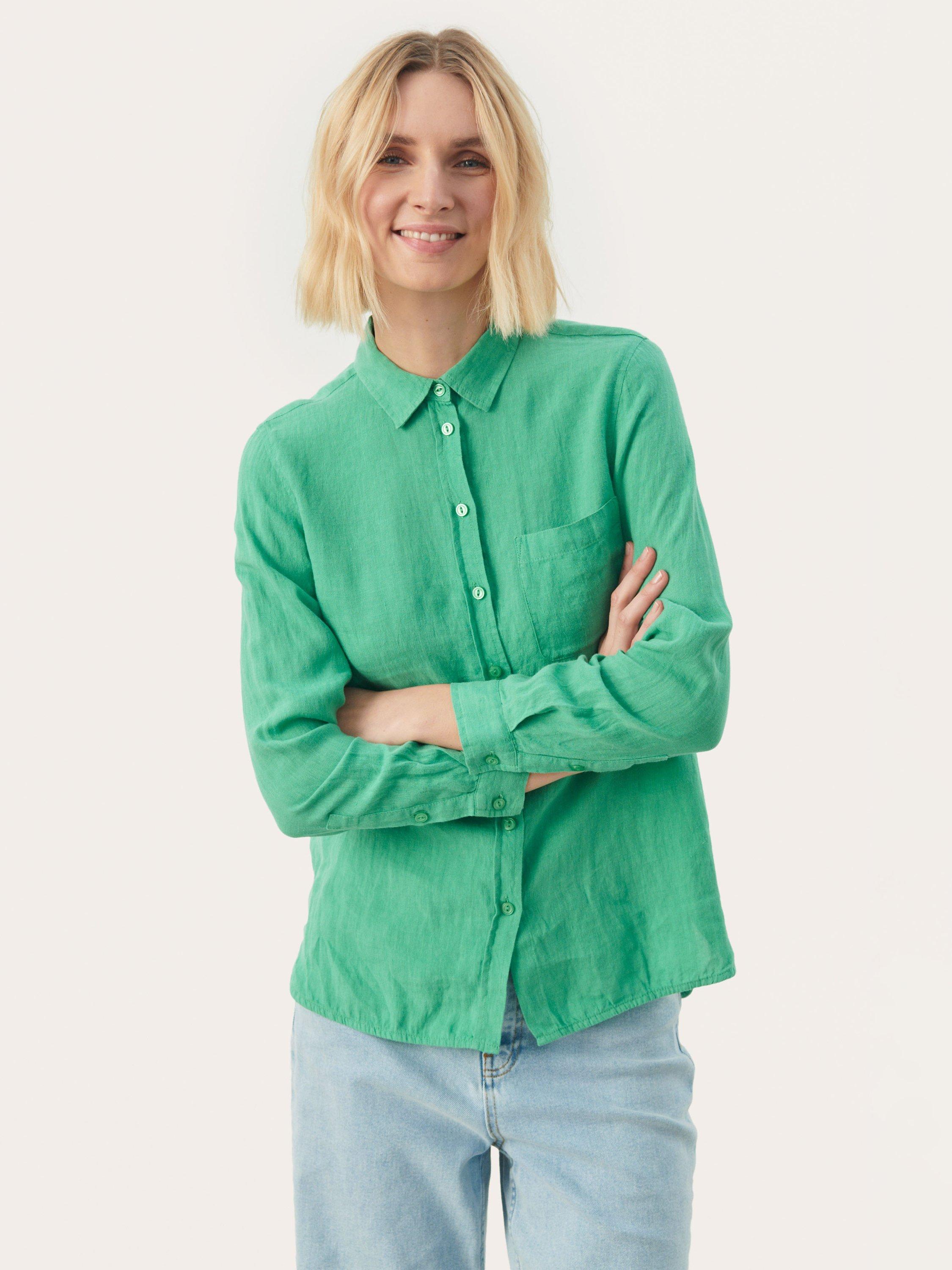 Part Two Kivas Linen Regular Fit Long Sleeve Shirt