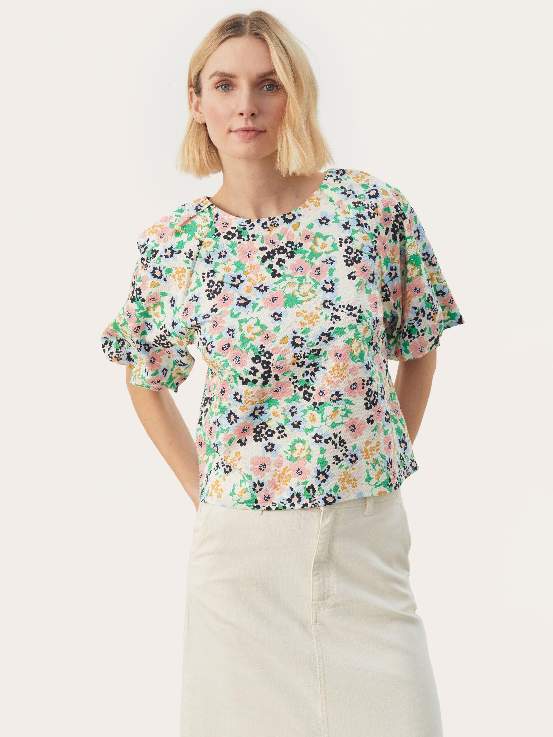 Part Two Estermarine Blouse, Green/Multi 