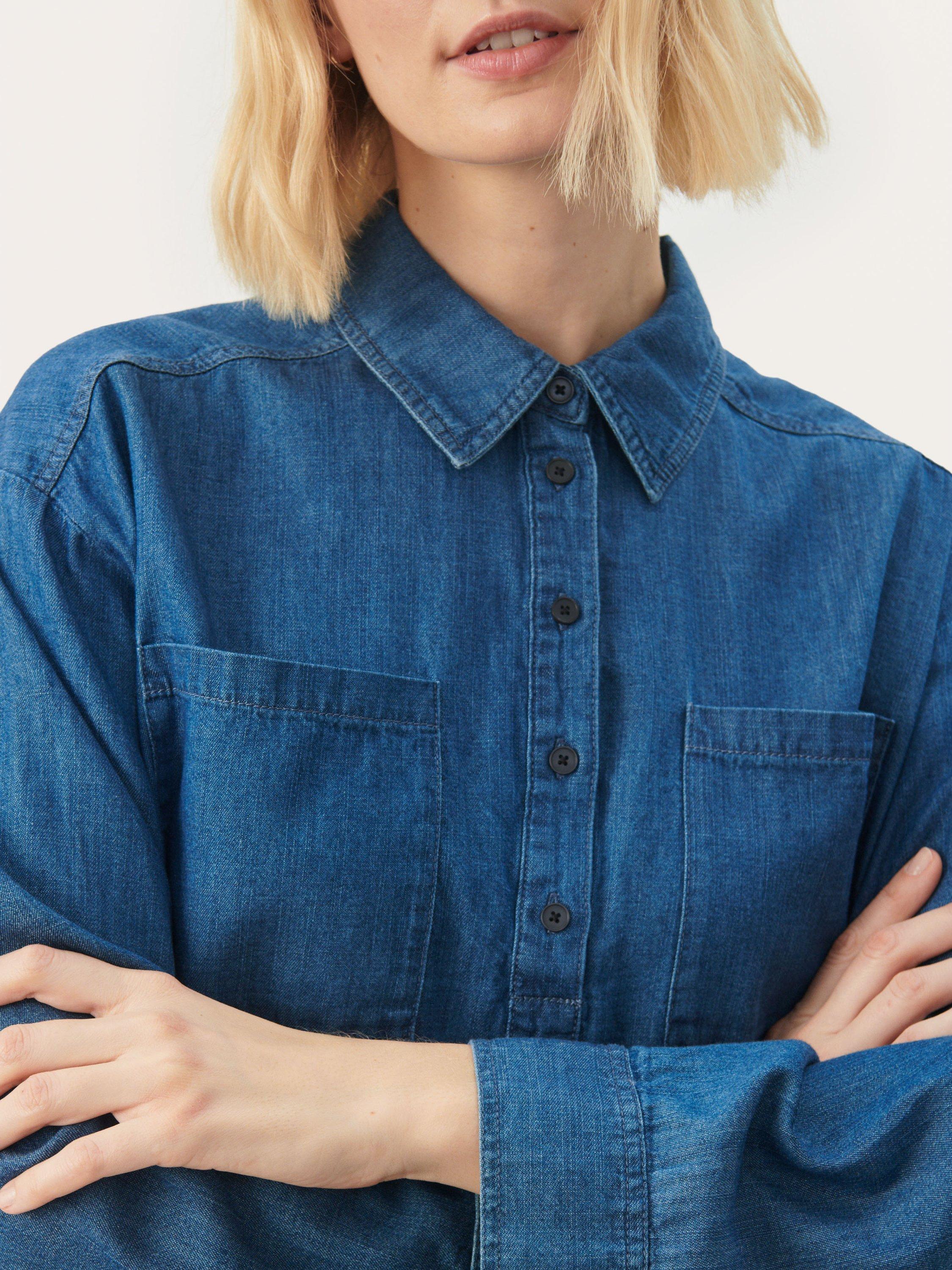 Part Two Emmarose Denim Shirt, Blue, 12