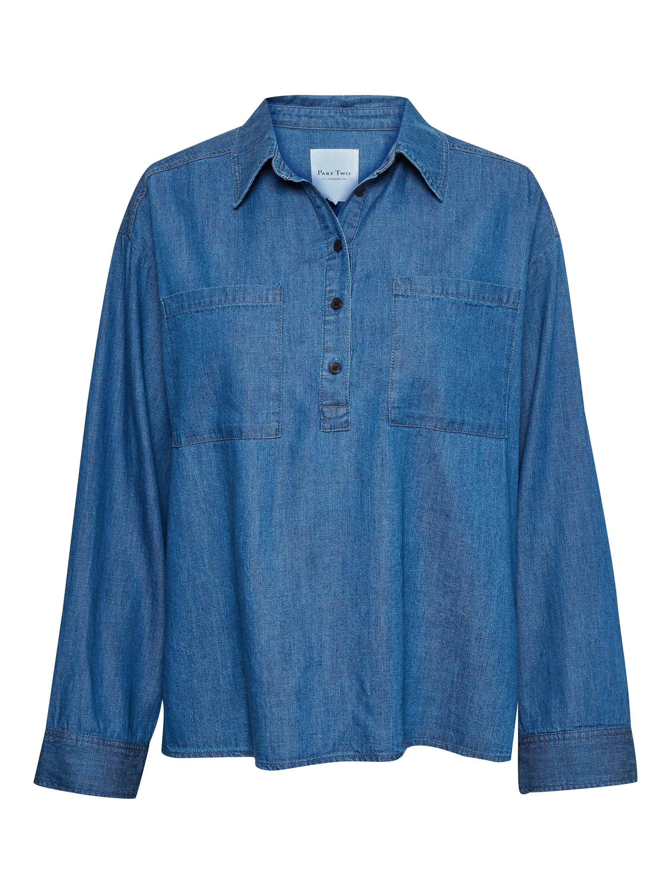 Part Two Emmarose Denim Shirt, Blue, 12