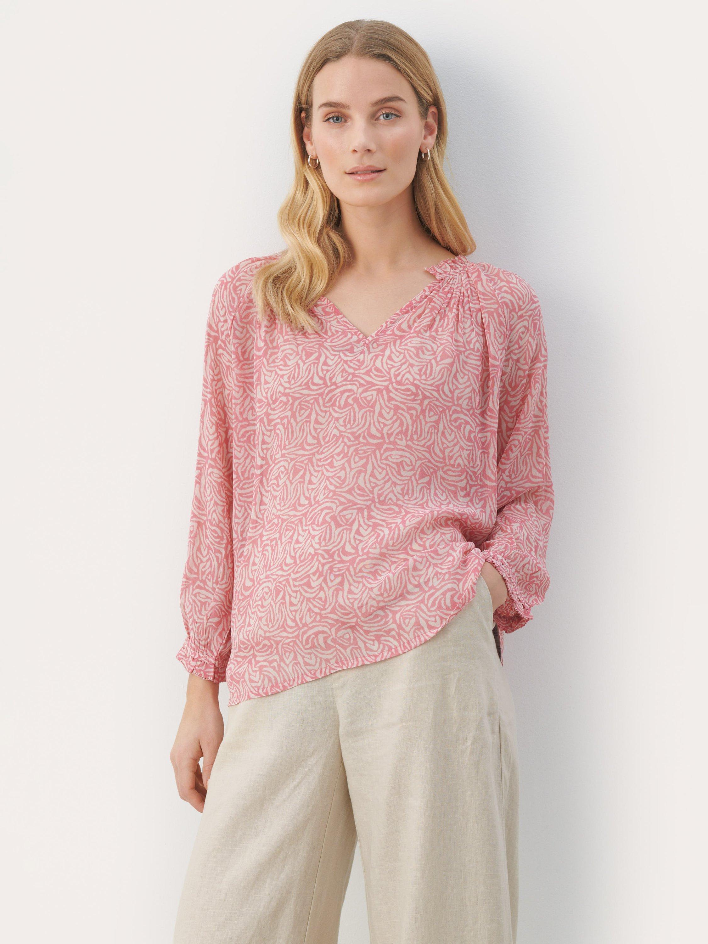 Part Two Elsia Casual Fit 3/4 Sleeve Blouse, Morning Glory Cutout