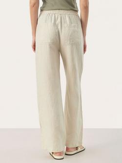 Part Two Eniola Wide Leg Linen Trousers - view 2, French Oak