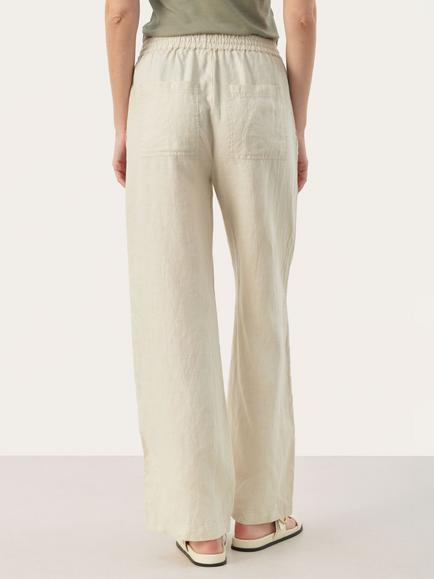 Part Two Eniola Wide Leg Linen Trousers - view 2, French Oak