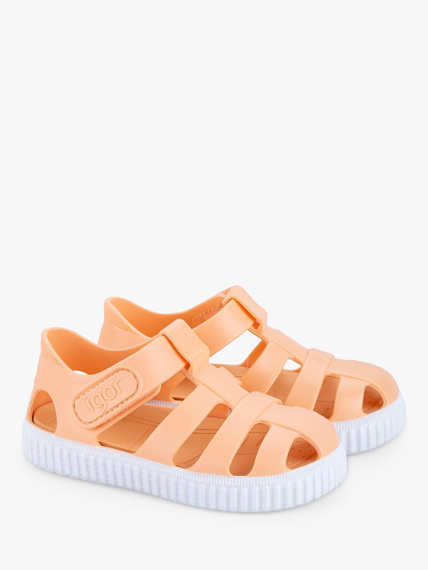 IGOR Kids' Nico Jelly Sandals, Apricot, EU20