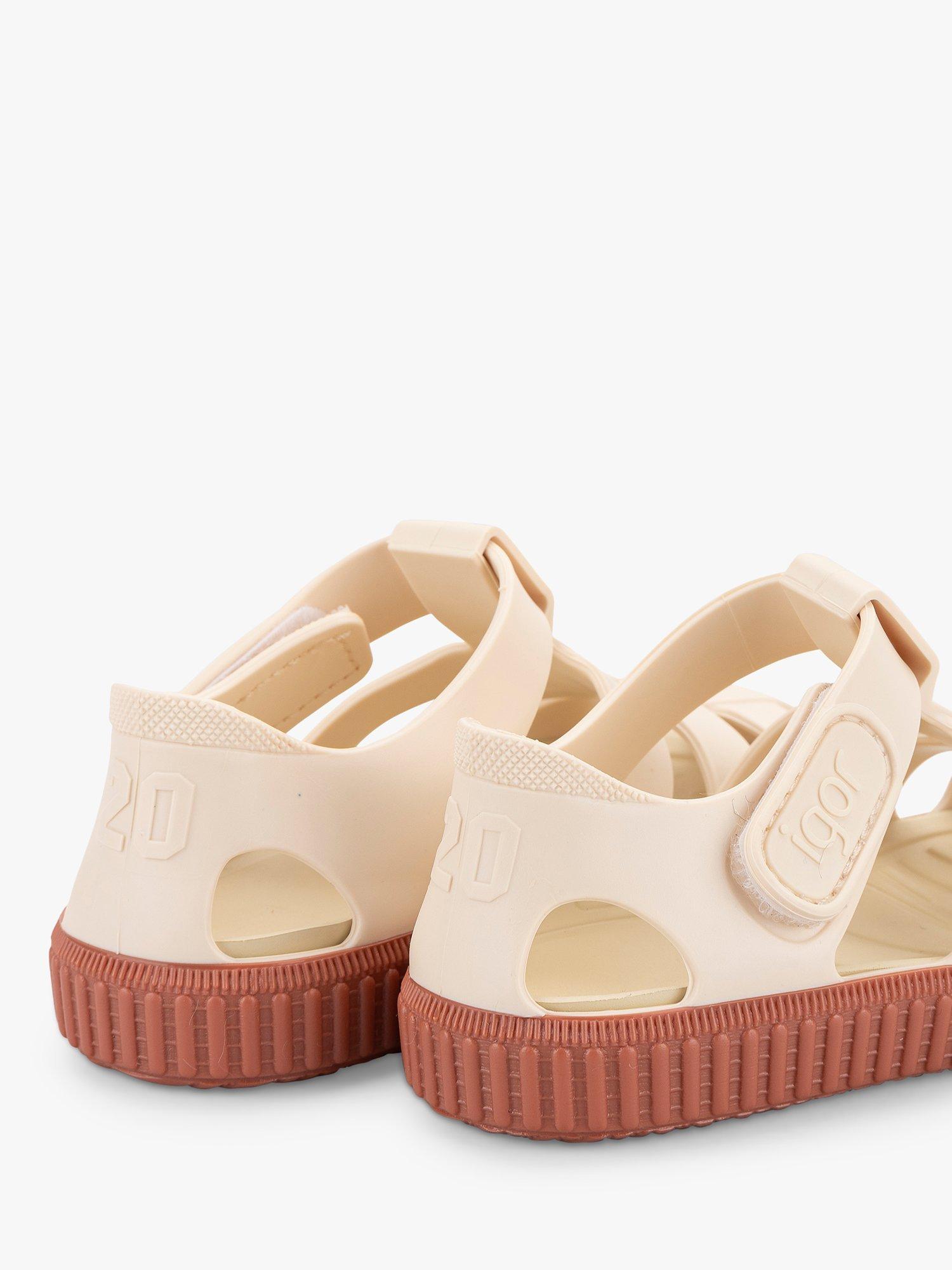 Product image 4 of 4, which shows IGOR Nico Marfil Jelly Sandals, Off White/Terracota, EU21