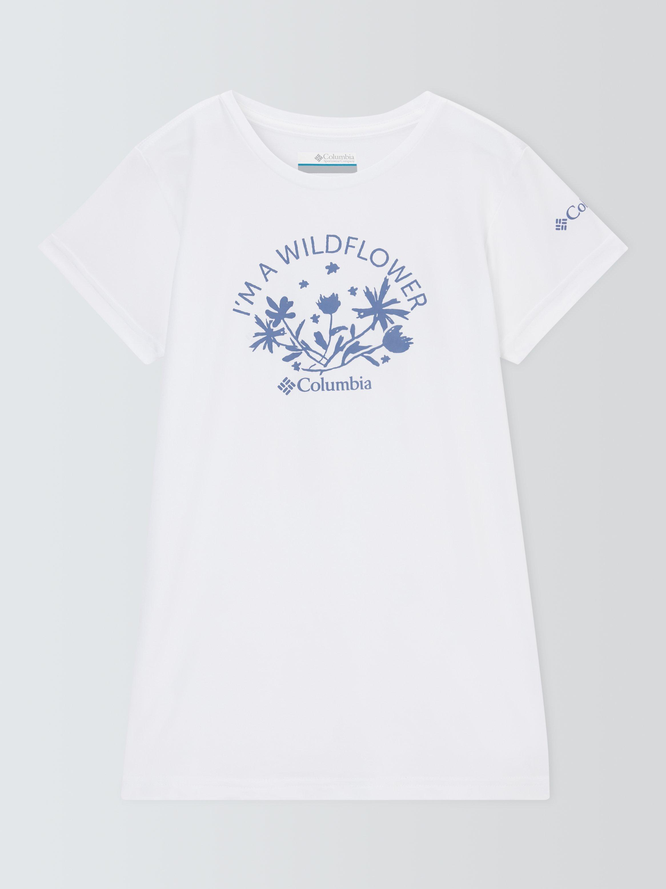 Columbia Kids' Wild Flower Mission Peak Omni-Wick™ T-Shirt, White/Multi