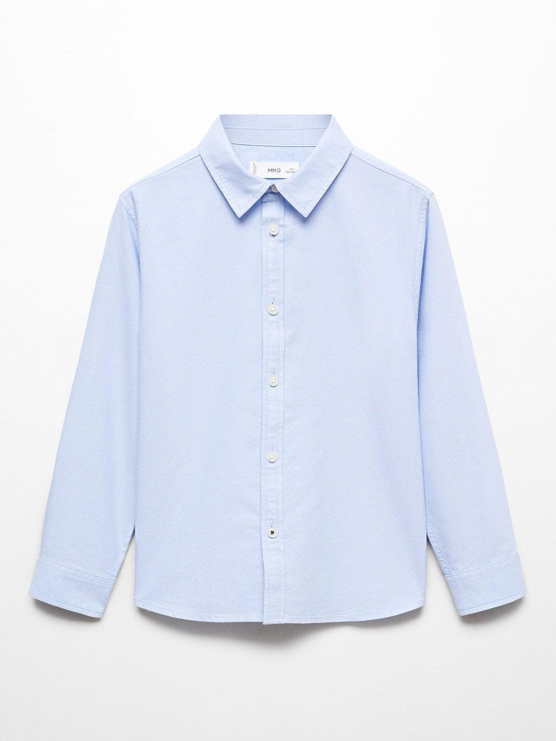 Mango Kids' Regular Fit Cotton Oxford Shirt