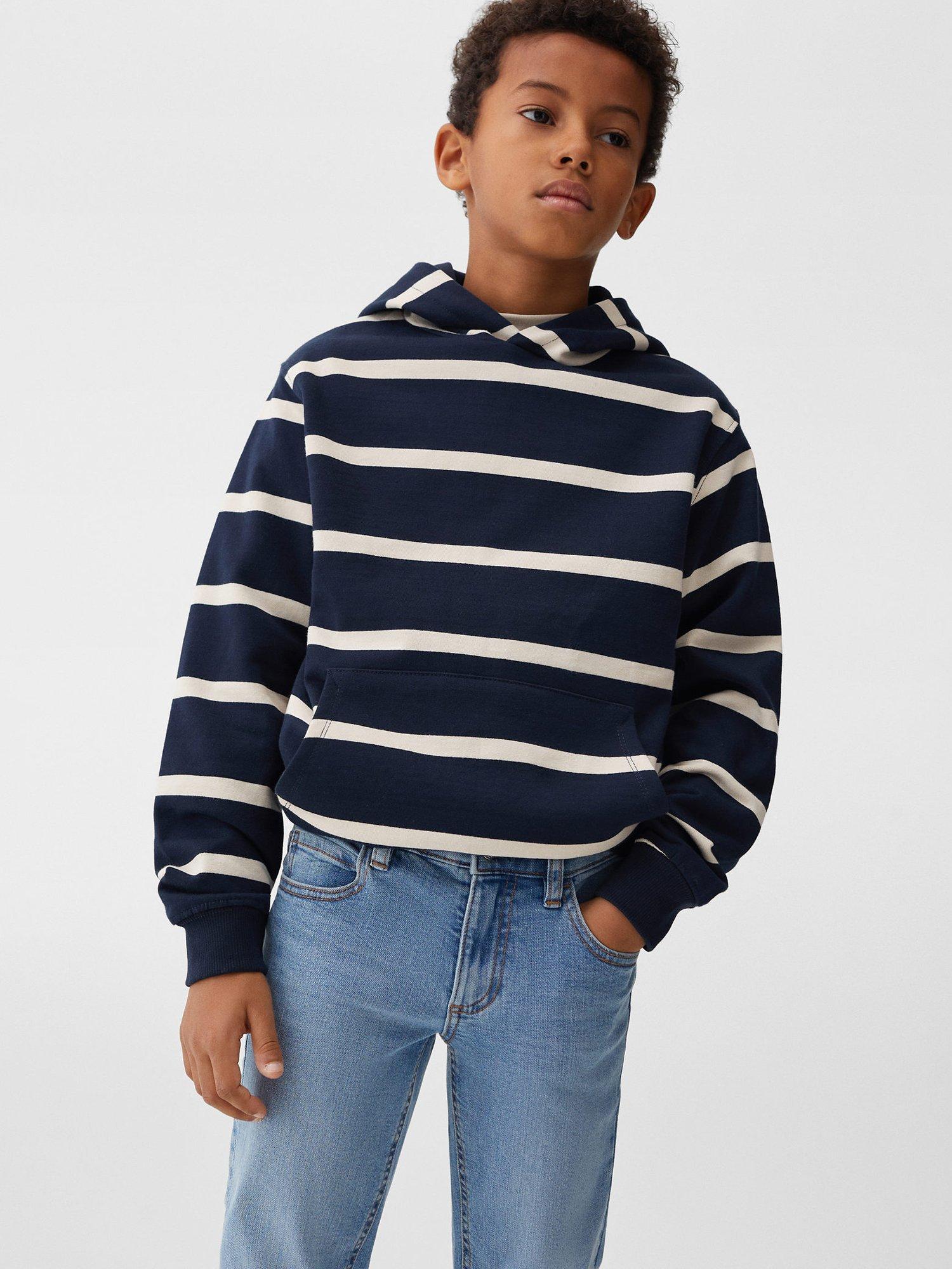 Mango Kids' Slim Fit Jeans, Open Blue
