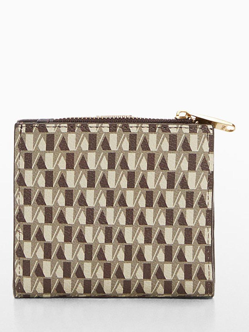 Mango Ivan Logo Purse, Medium Brown