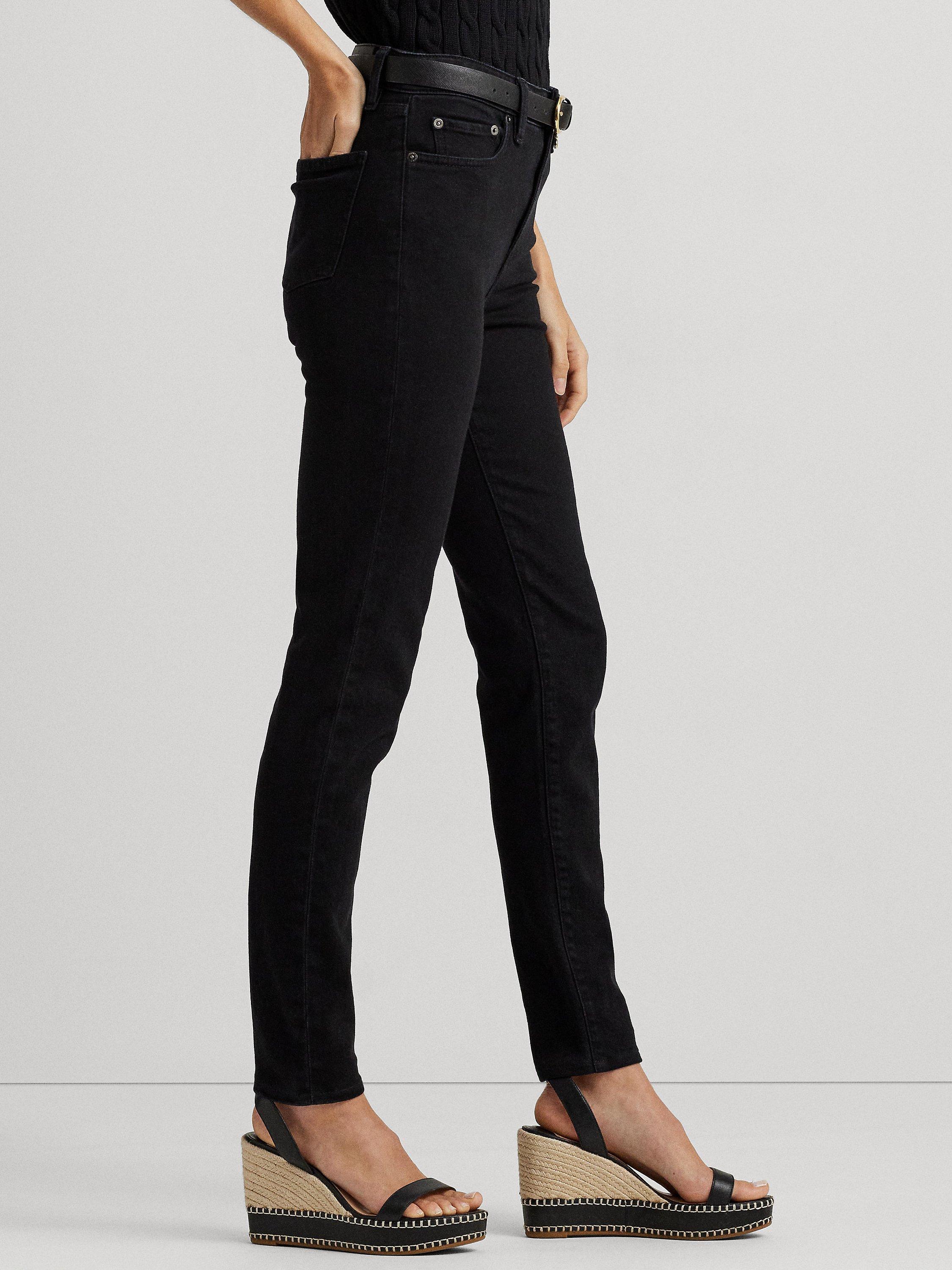 Ralph lauren black jeans ladies best sale