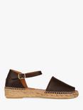 Penelope Chilvers Monserrat Leather Espadrilles, Chocolate