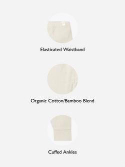 MORI Baby Ribbed Leggings - view 2, Cream