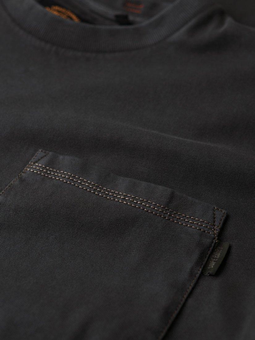 Product image 6 of 7, which shows Superdry Contrast Stitch T-Shirt, Washed Black, S