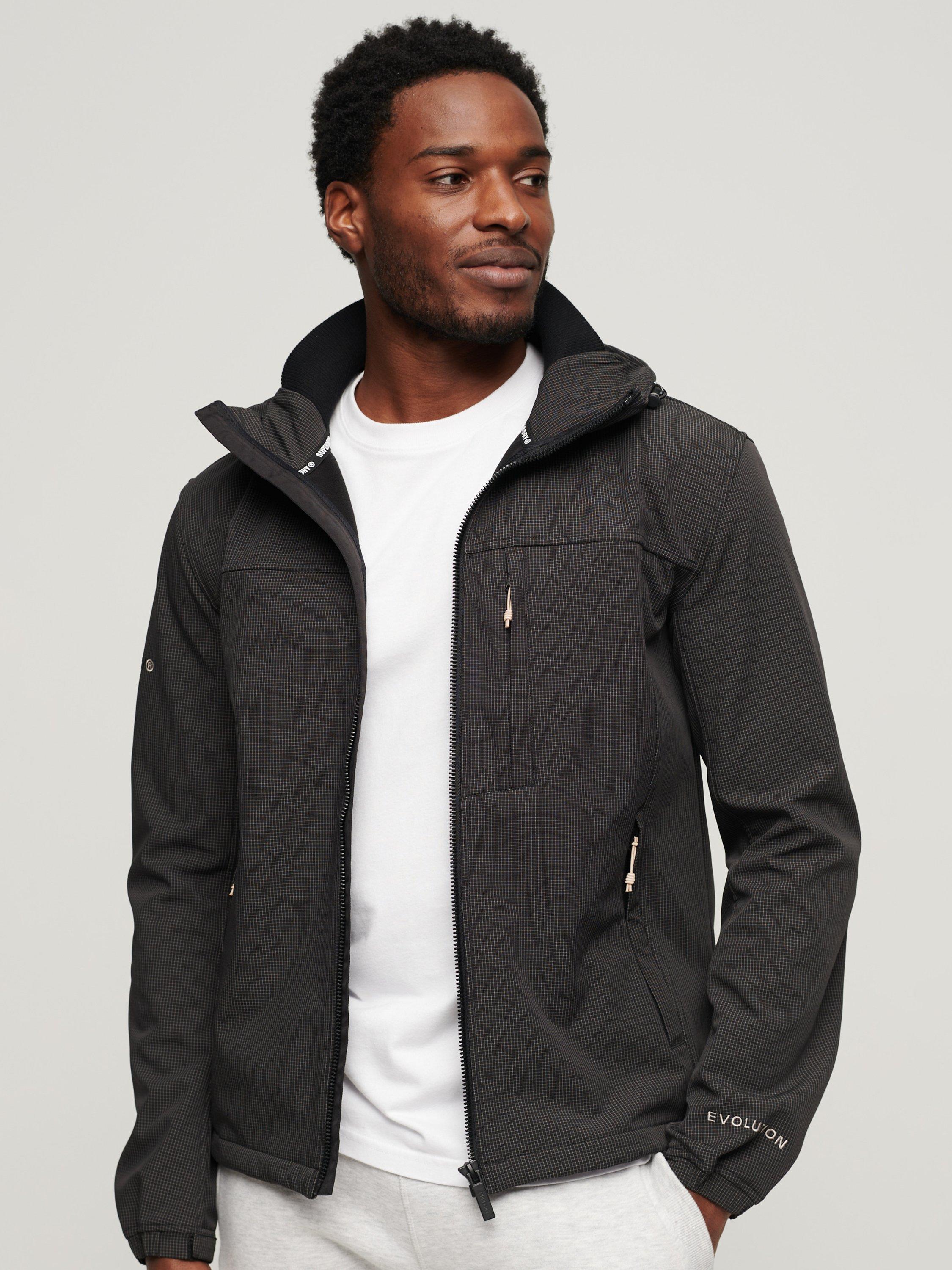 Superdry Hooded Ripstop Trekker Jacket, Black