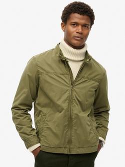 Superdry Classic Harington Jacket, Dark Khaki - view 2, Dark Khaki