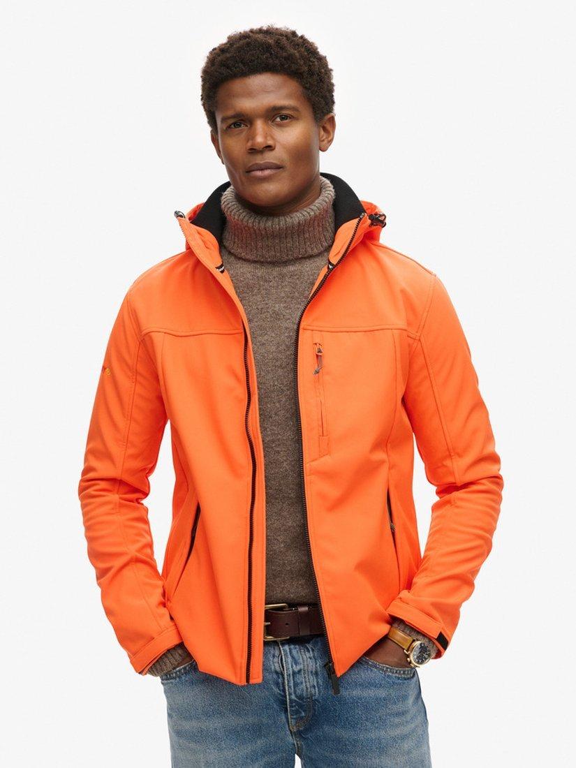 Superdry Hooded Soft Shell Trekker Jacket, Orange