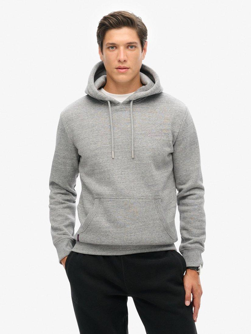 Superdry Essential Logo Hoodie Dark Grey